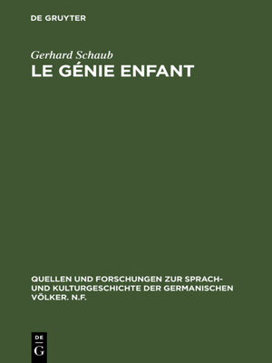 cover image of Le génie enfant